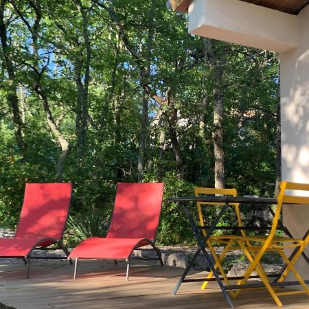 Le Mazet, Studio Avec Terrasse Et Acces Piscine Saint Alban Auriolles Buitenkant foto