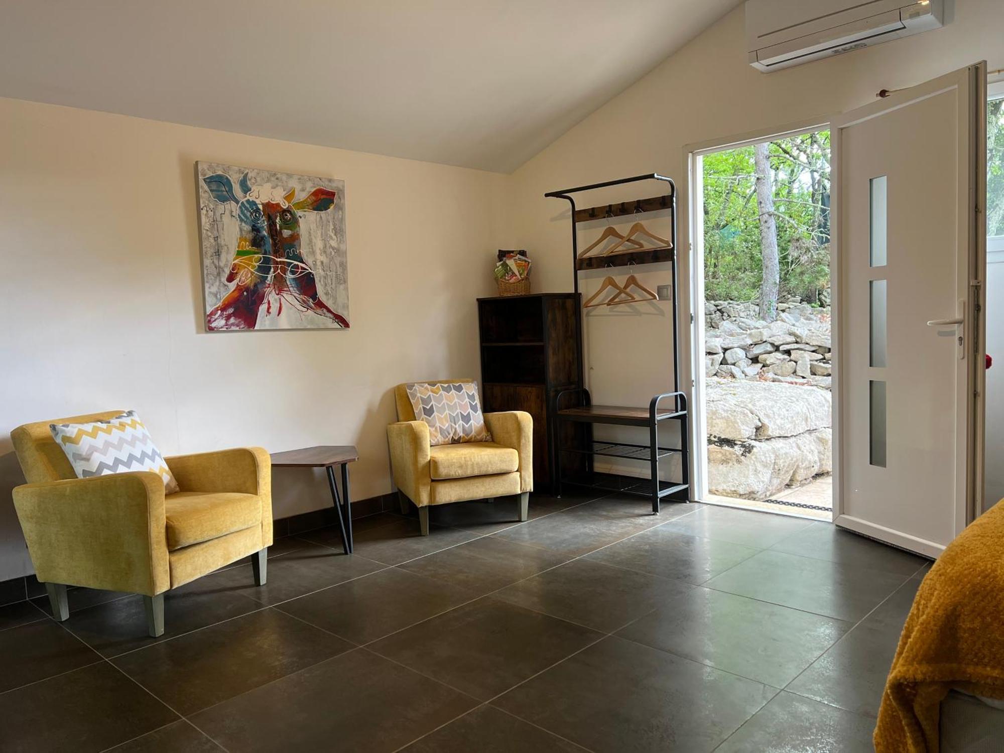 Le Mazet, Studio Avec Terrasse Et Acces Piscine Saint Alban Auriolles Buitenkant foto